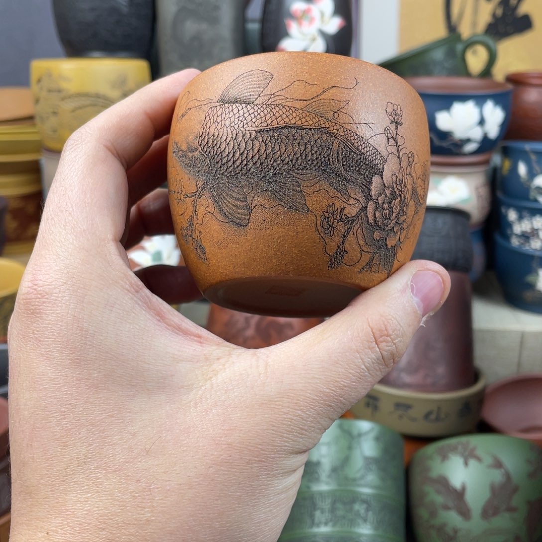 紫砂茶杯紫砂茶杯