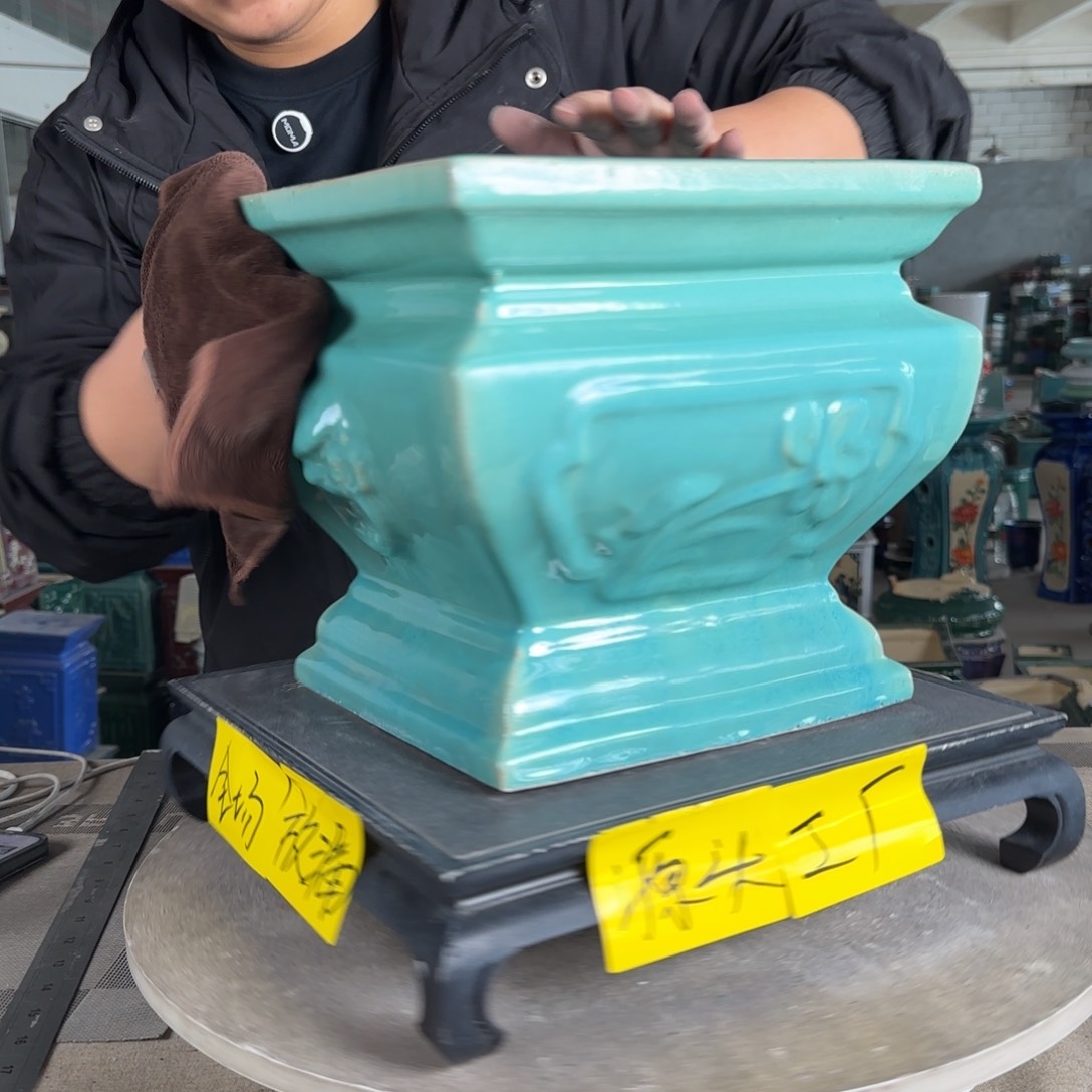 陶。一风堂石湾花盆 微瑕