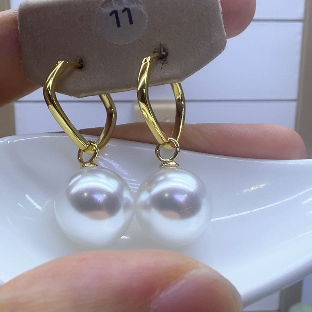 未镶嵌淡水珍珠耳饰