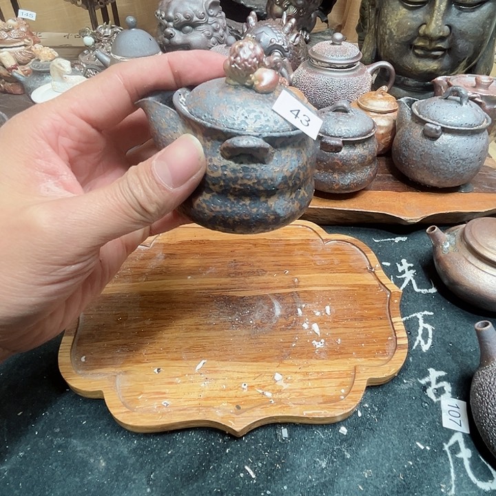 瓷片用柴烧茶具，养非凡彩43