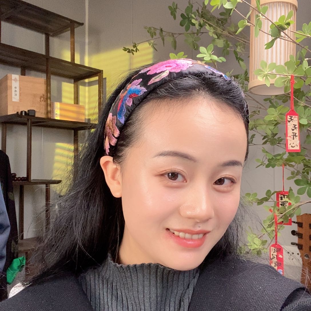 刺绣老绣手工刺绣发箍