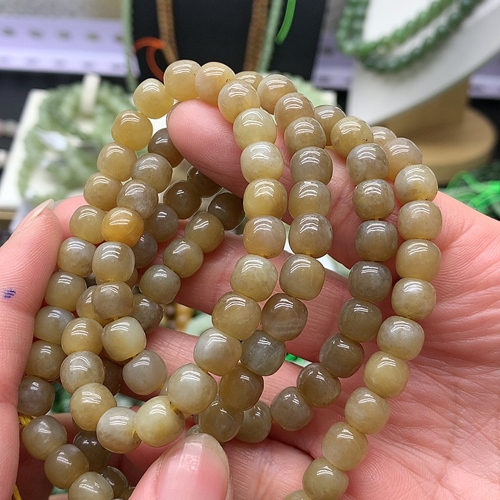 【闪购商品】和田玉手链足铂镶嵌8