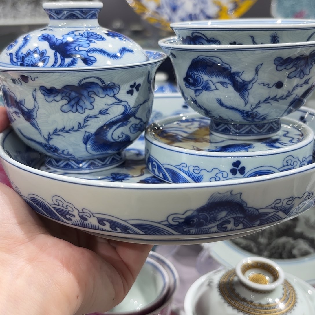 瓷片景德镇瓷器艺术半手