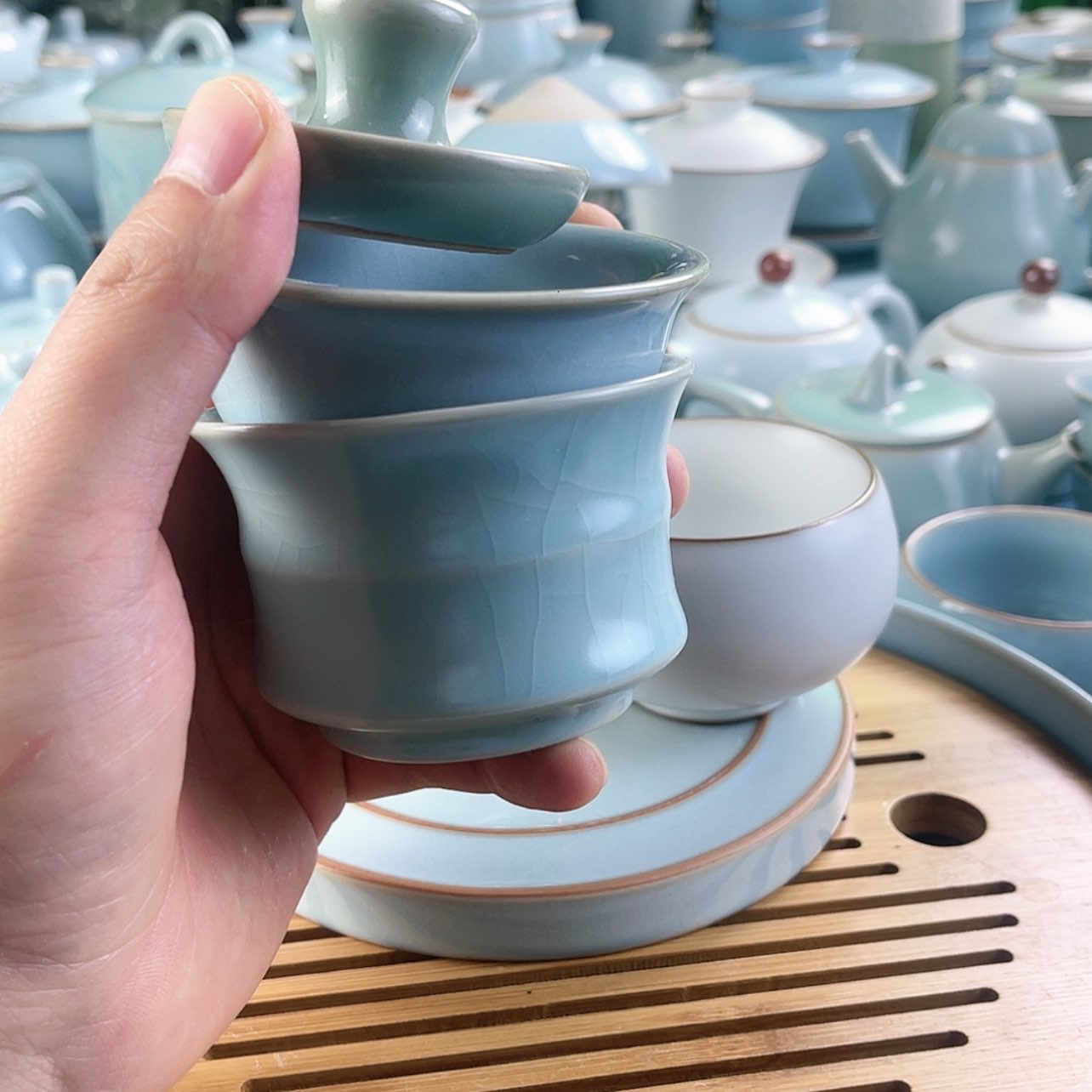【闪购商品】7个杯子1个盖制瑕疵不退不换