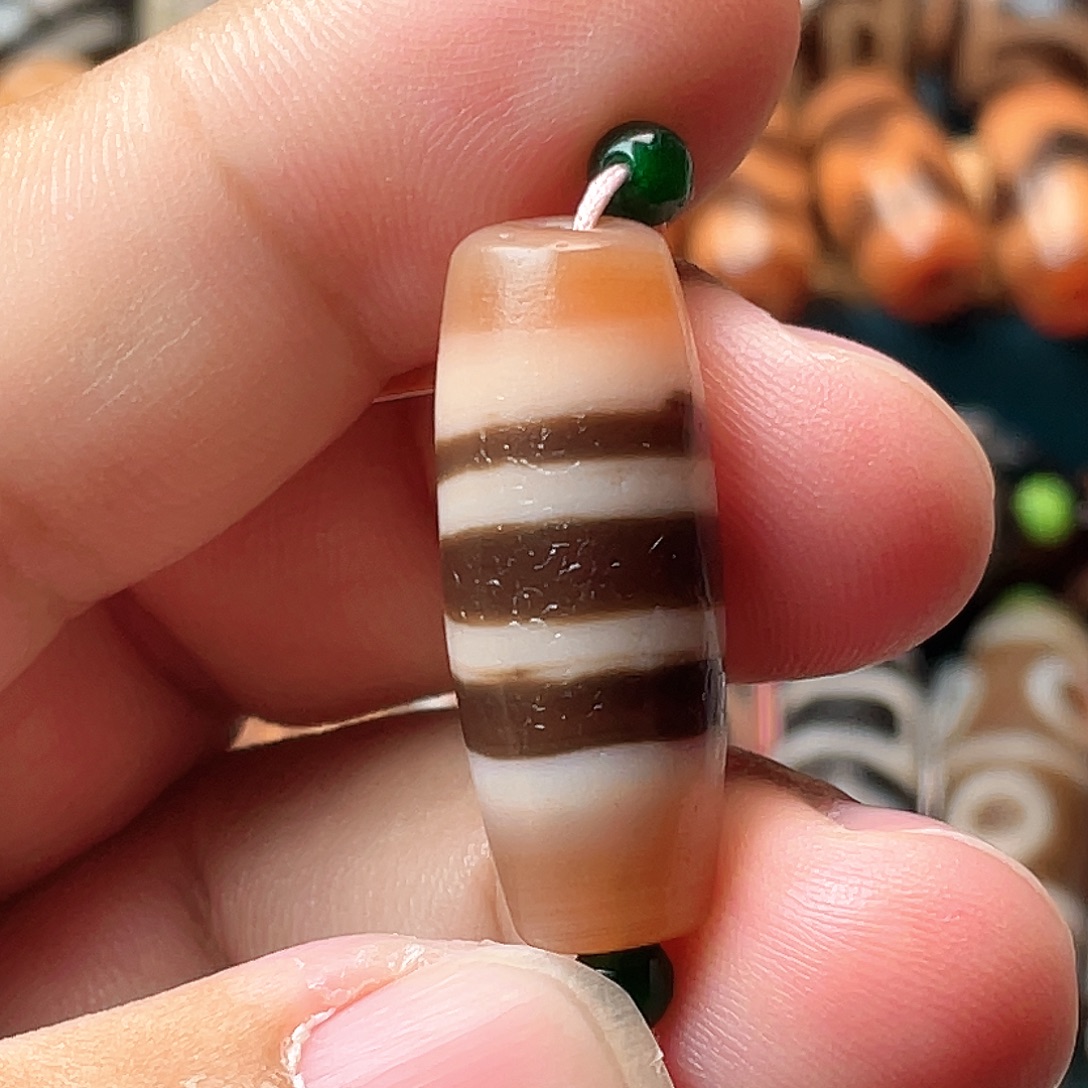 玛瑙/玉髓未镶嵌颈饰小卢朱砂线珠