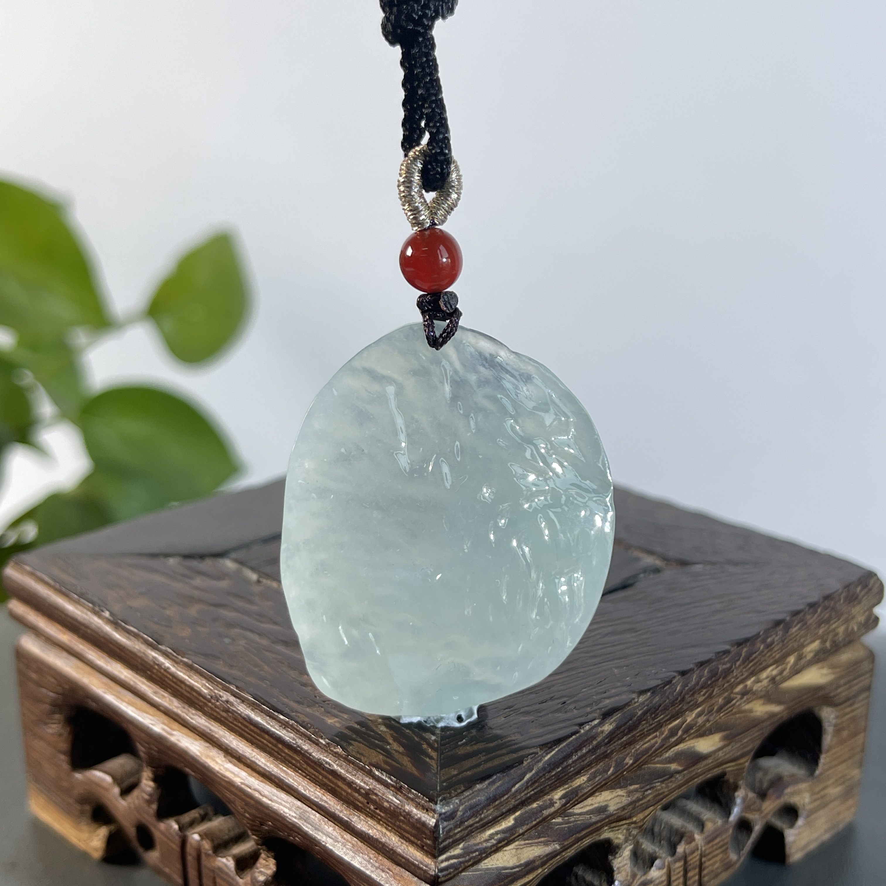 JSB02-34 精品天然翡翠A货原石吊坠