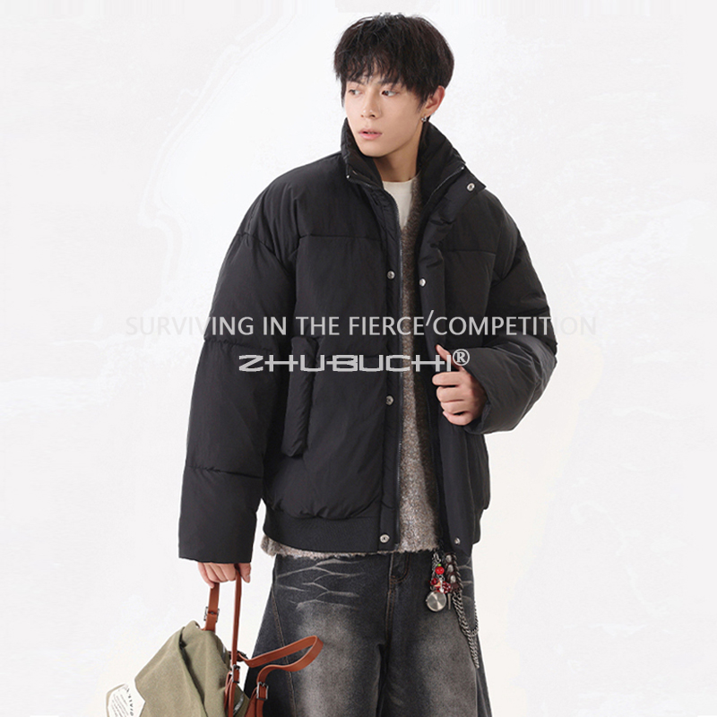 户外秋冬季棉衣男加厚保暖时尚休闲宽松韩版百搭潮流短款面包棉服