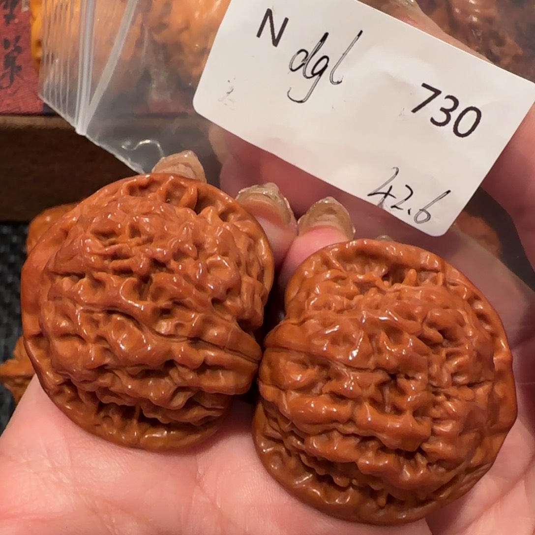 桃核吊坠官帽42精品