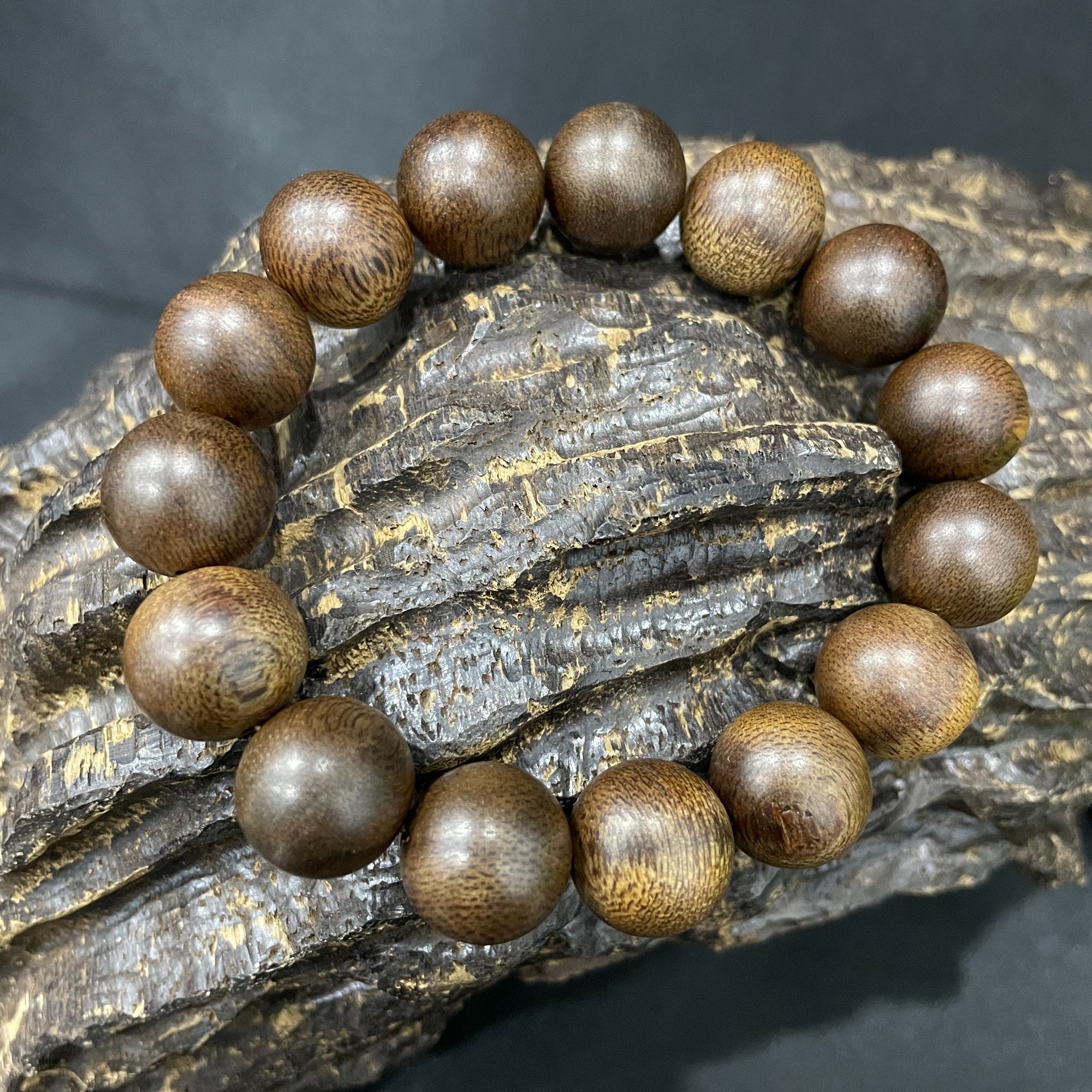 1.4沉水玉化富森红土沉香圆珠手串【1010】