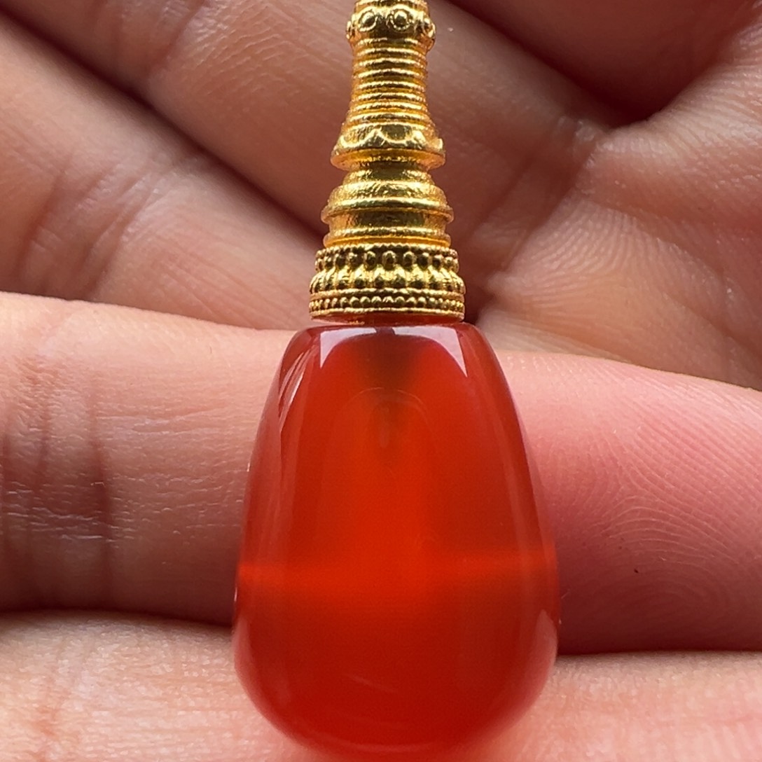 南红玛瑙三通12.7未镶嵌