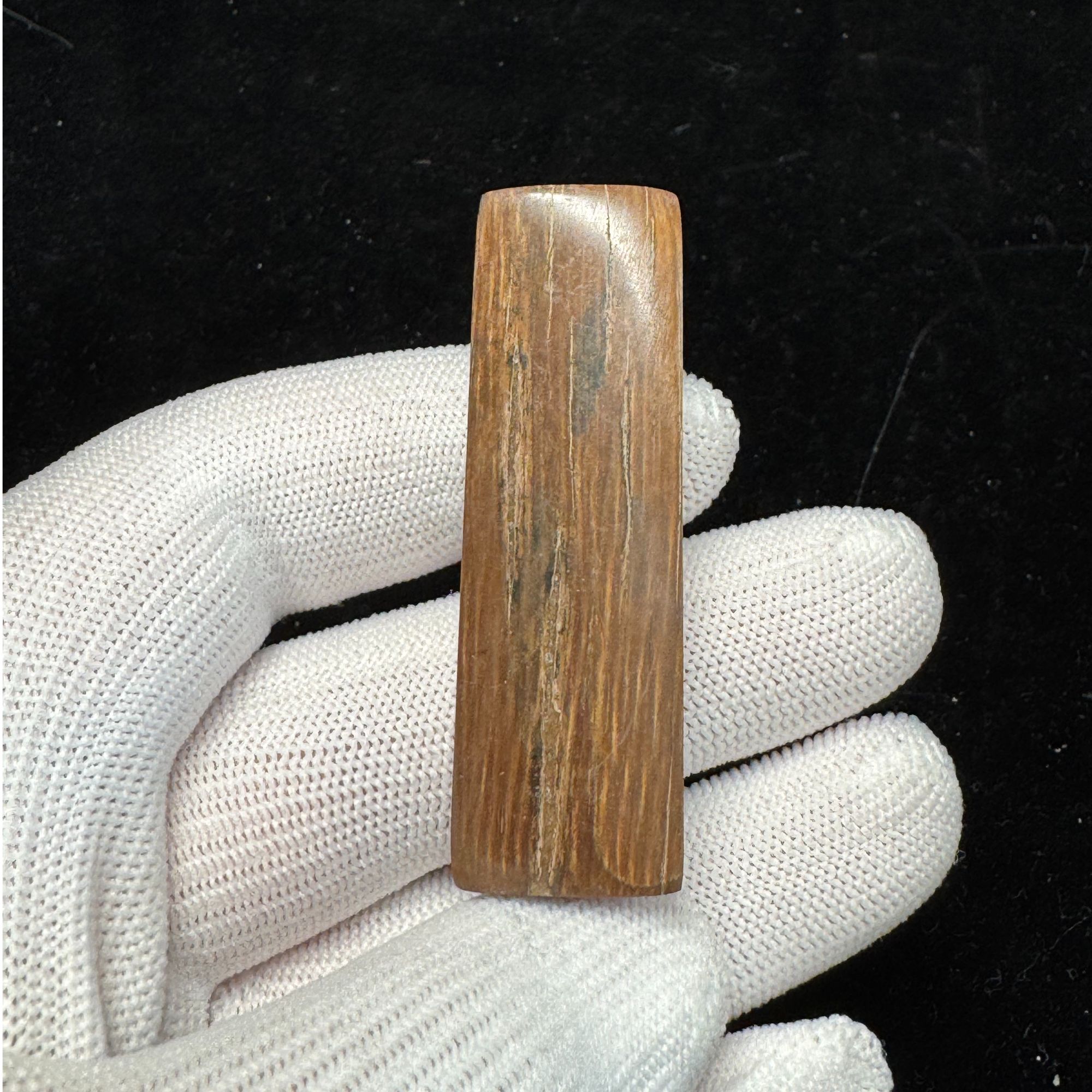 F8075天然猛犸牙牌子支持鉴定假一罚四