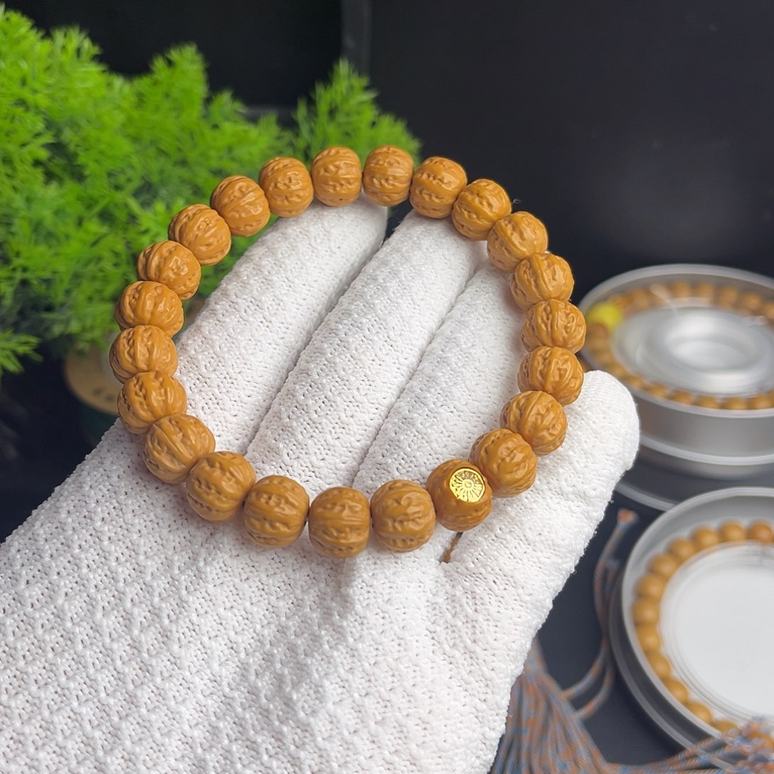 猴头核桃手串小京八棱单标全品