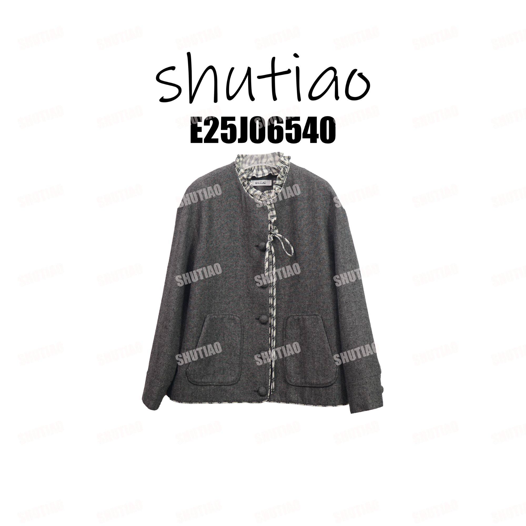 【SHUTIAO】2025冬季：新款小众设计款外套E25J06540