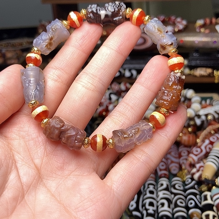 玛瑙/玉髓未镶嵌手链
