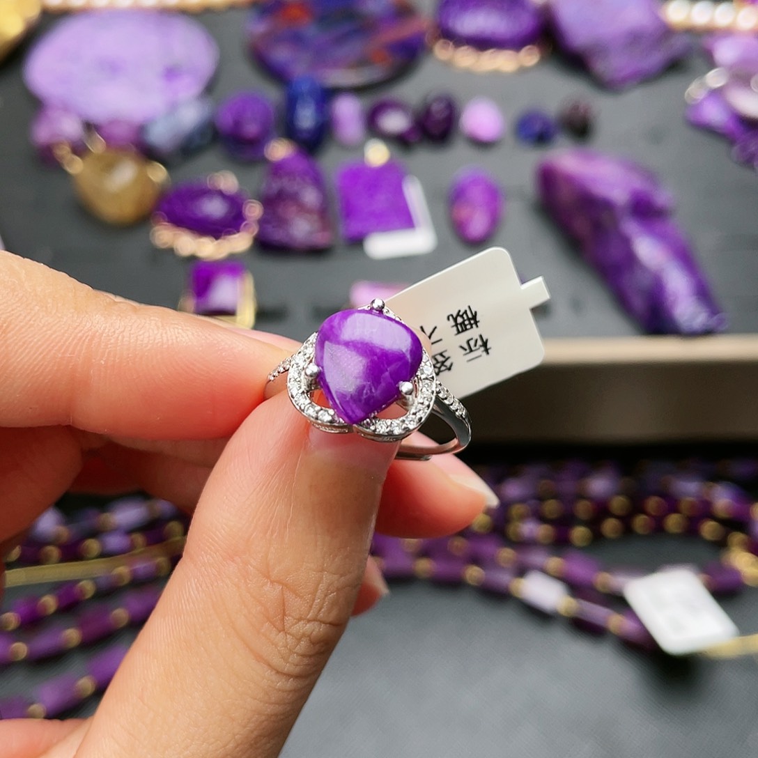 苏纪石（舒俱来）戒指银S925镶嵌