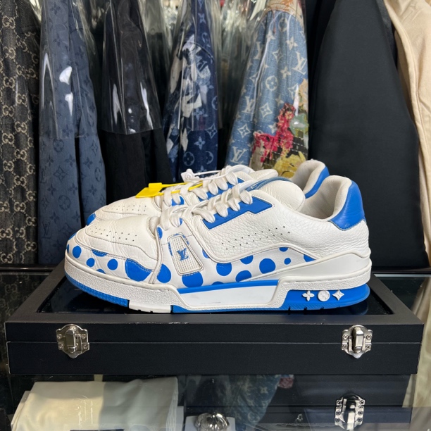 99新 LouisVuitton/路易威登 trainer草间弥生板鞋/42.5码/原盒