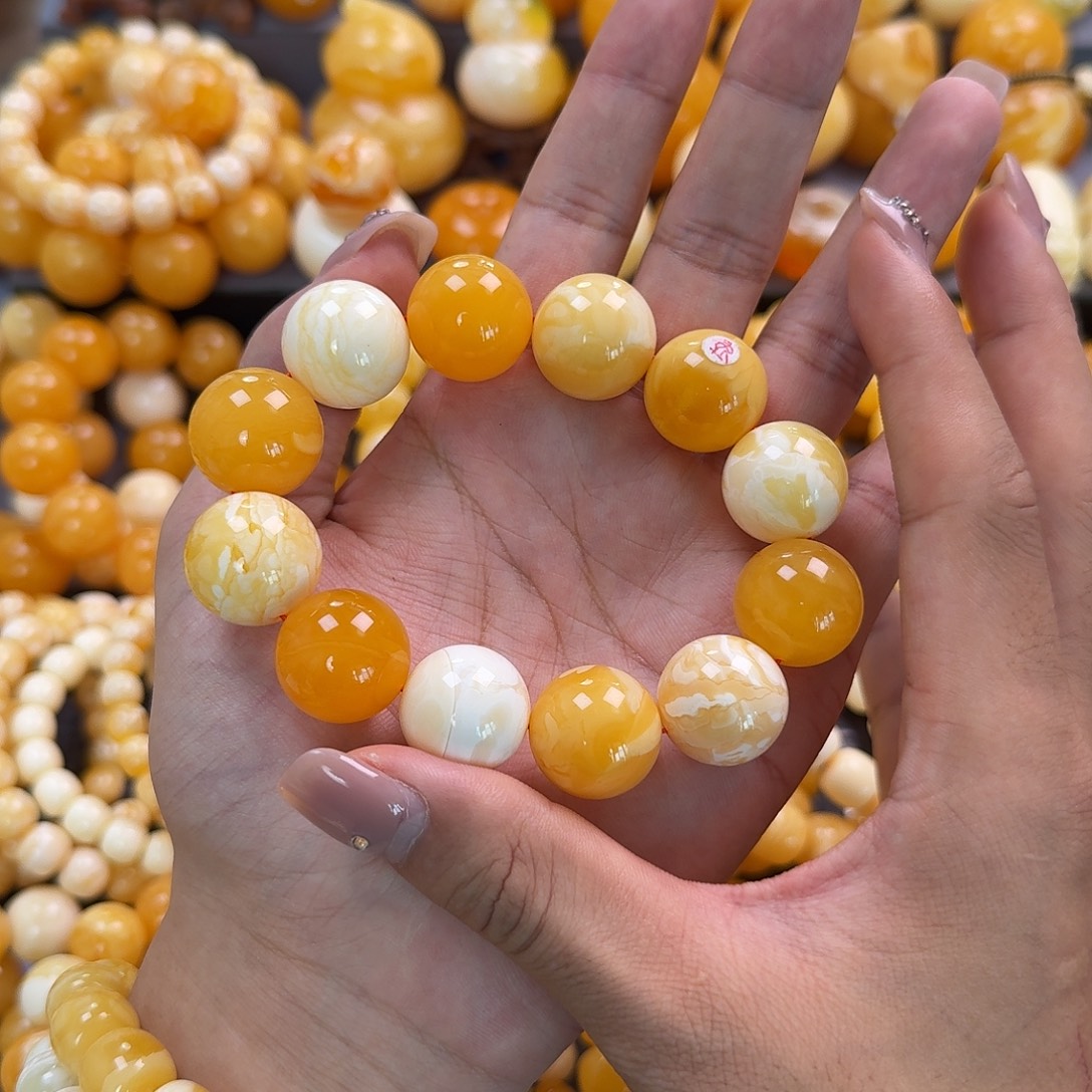 蜜蜡未镶嵌珠宝奇石19mm