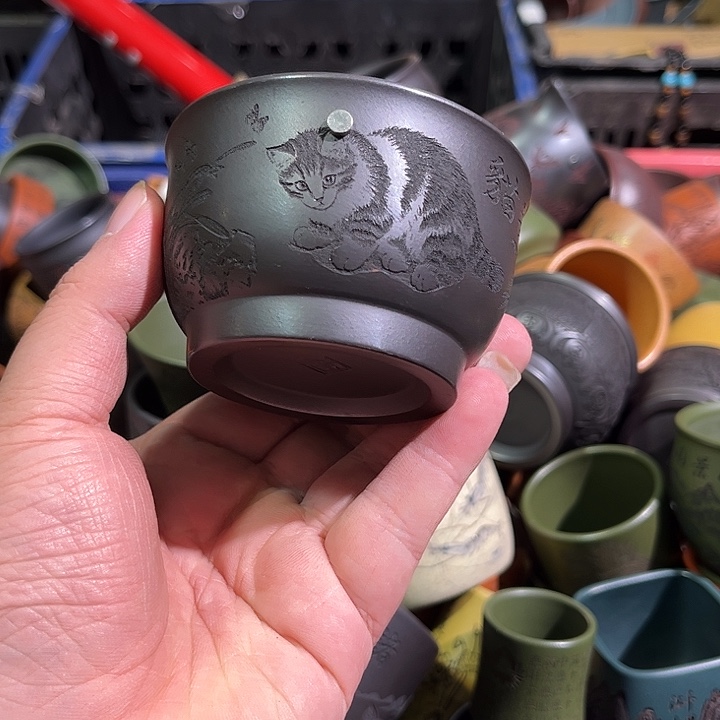 茶杯紫砂全手工紫砂主人杯