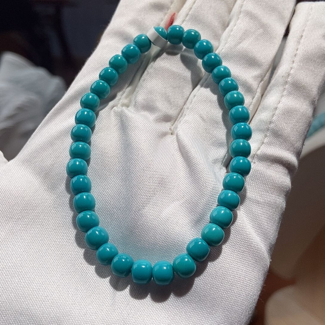 绿松石未镶嵌老型单圈卡5+