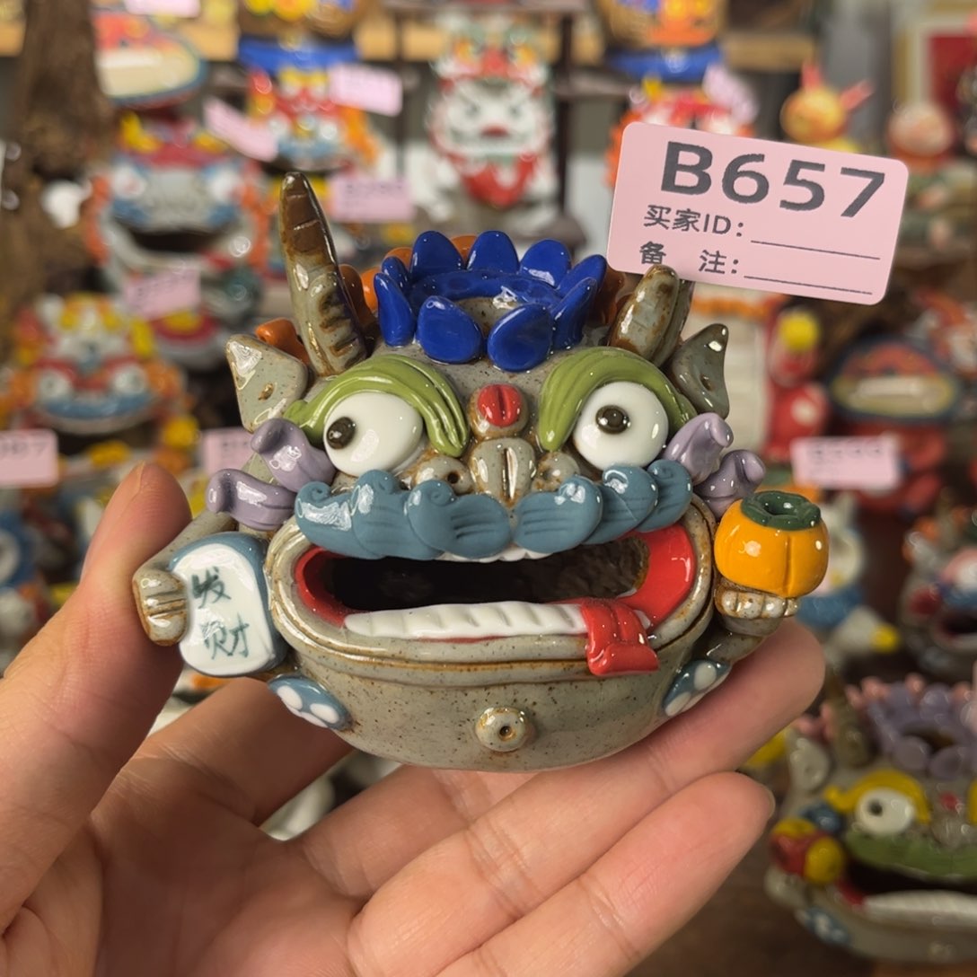 泥塑纯手工茶宠摆件