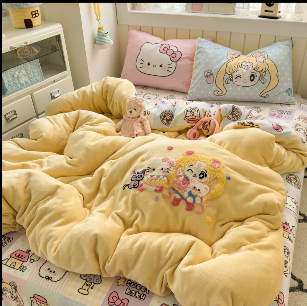 【3】牛奶绒小号三件套听编号下单一物一拍