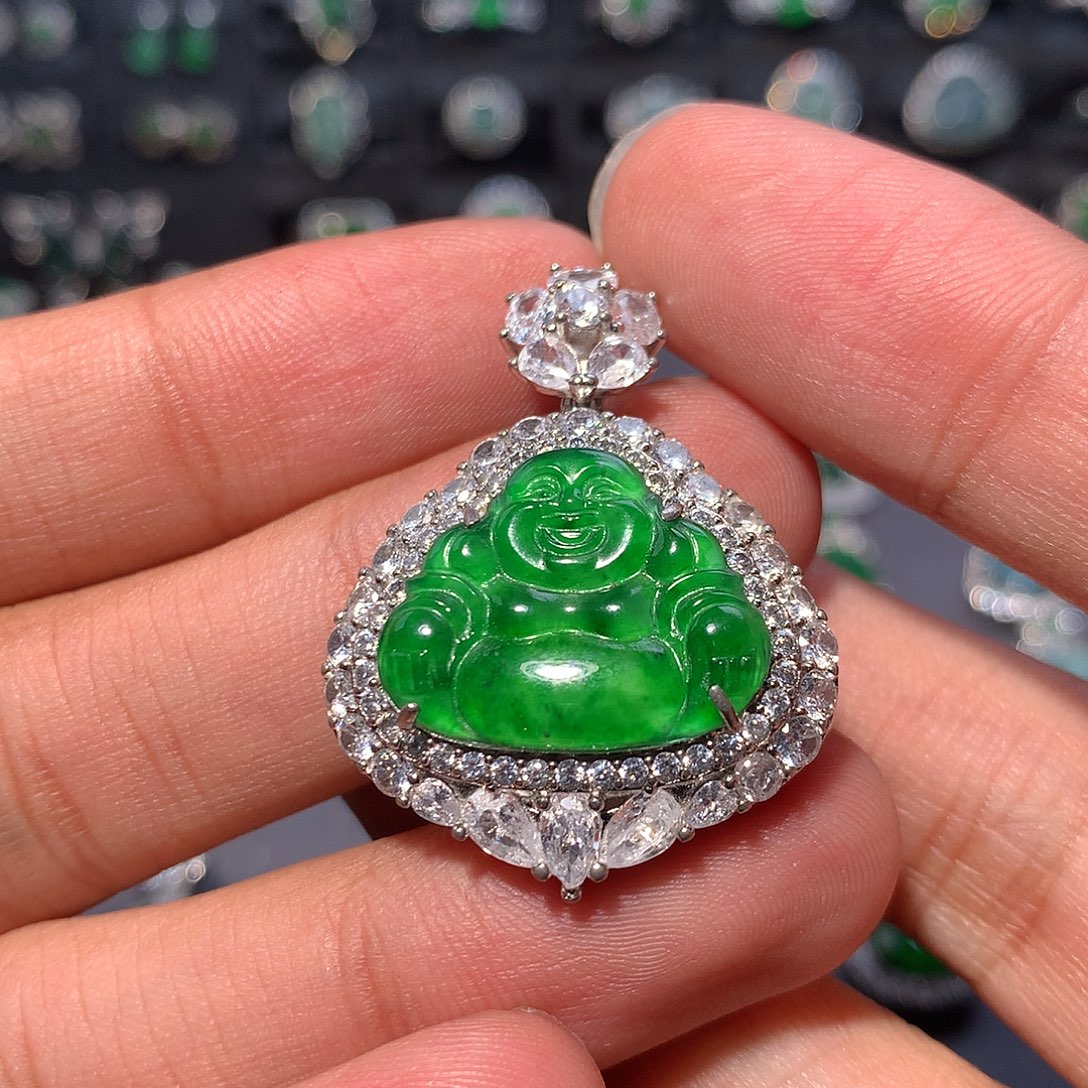 翡翠未镶嵌吊坠(不含链)