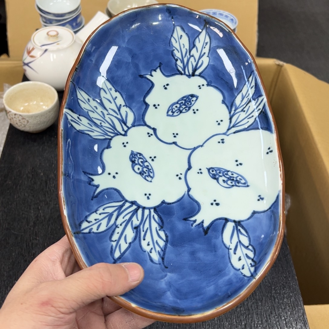 陶瓷日本中古工艺品摆件