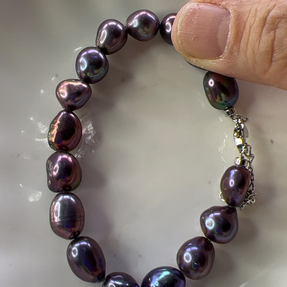 合金淡水珍珠手绳546