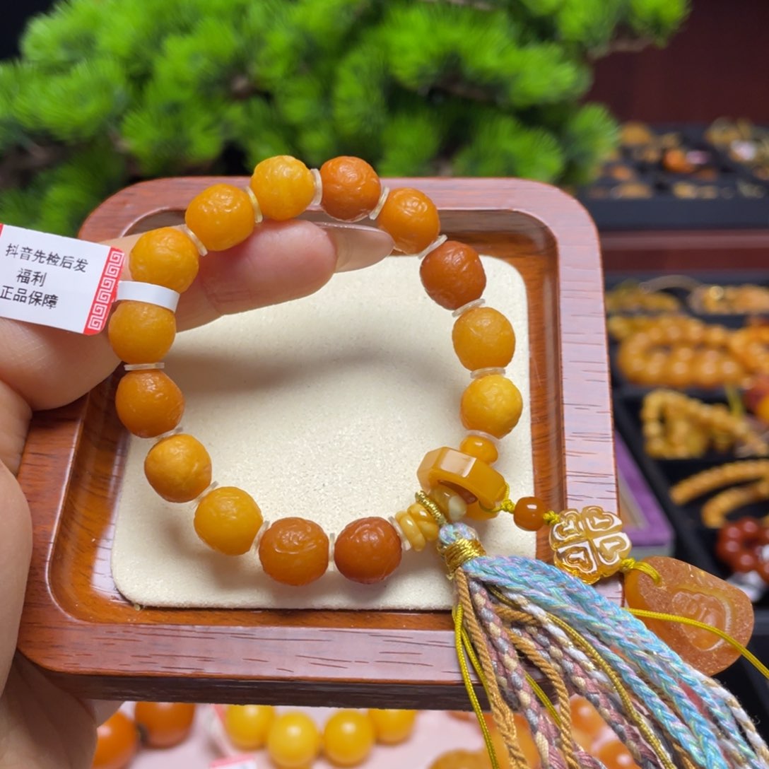 蜜蜡手链未镶嵌手串