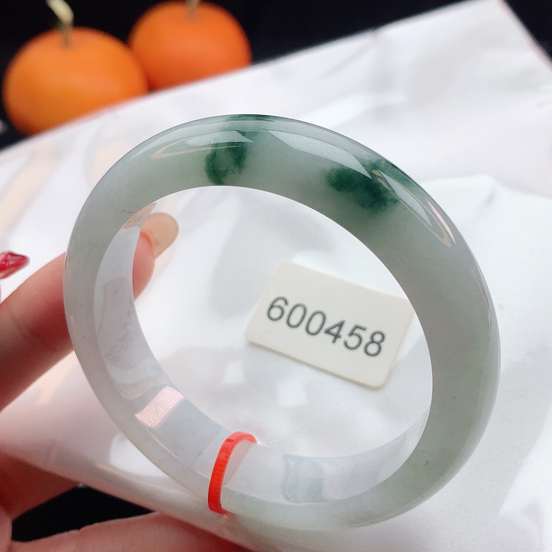 翡翠手镯未镶嵌55圈口600458
