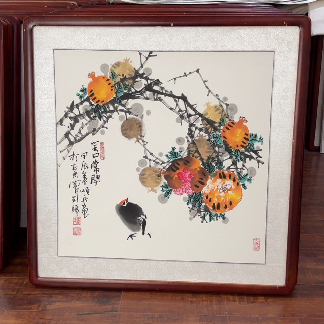 国画带框尺寸63*63厘米