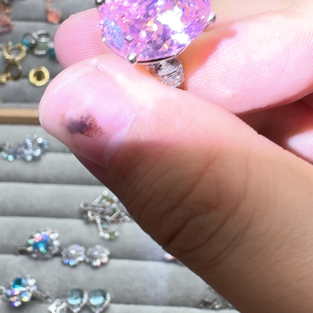 托帕石戒指银S925镶嵌