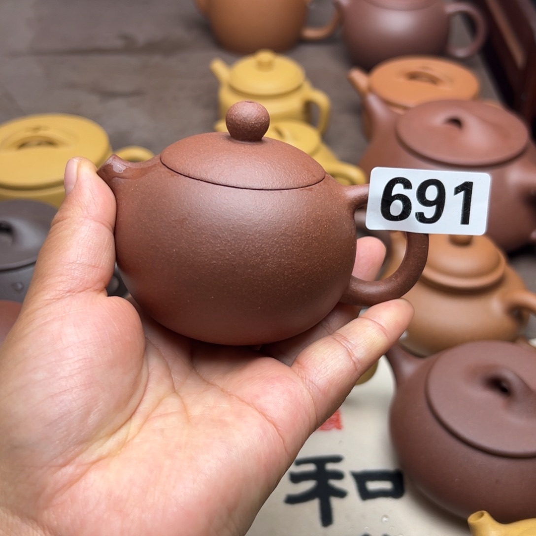 茶壶紫砂紫泥半手工150cc左右