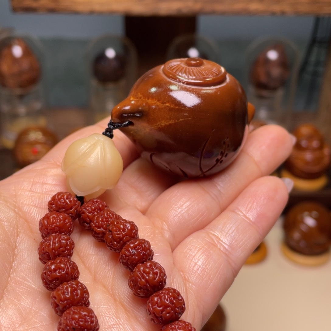 佛螺菩提吊坠傲**狼玉华壶玉华金刚一套 三点九