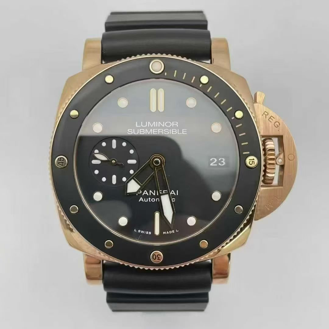 95新 Panerai/沛纳海 全金潜行/全套/PAM00684/42表径/18k玫瑰金
