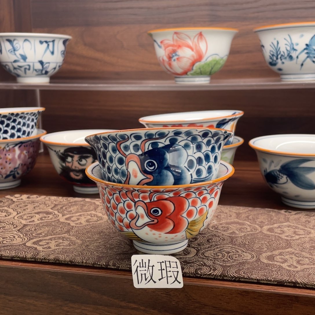 有瑕釉下彩纯手绘