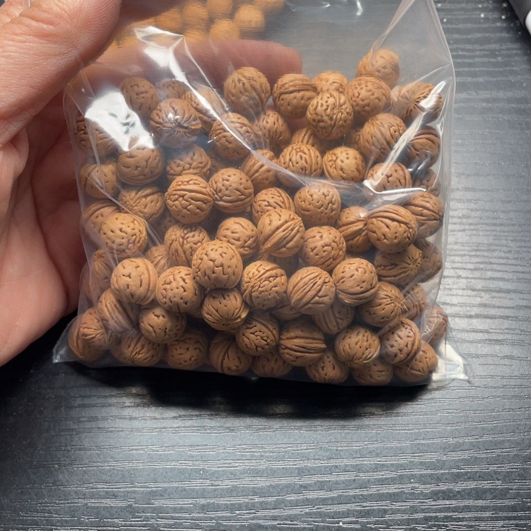 我***山核桃手串/手链散籽批发小桃核60