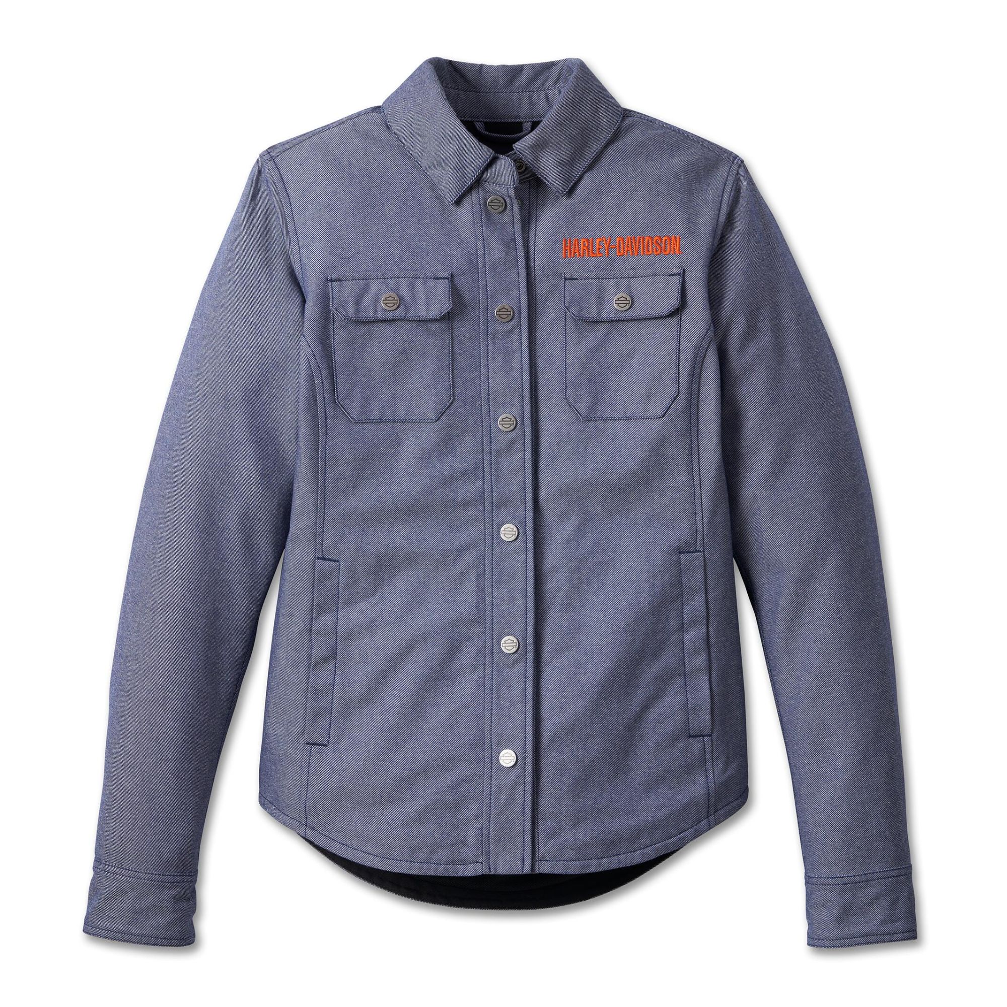 98111-23VW女款蓝色骑行衬衫