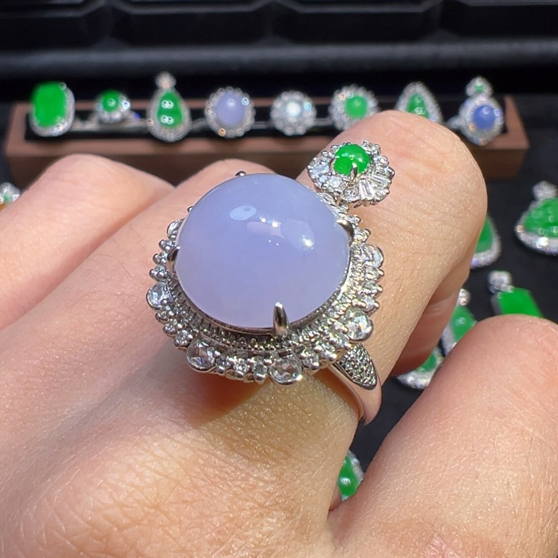 翡翠颈饰18K金镶嵌收货48小时鉴赏期