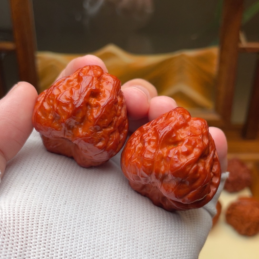 文玩核桃把件潘*蛤蟆头36