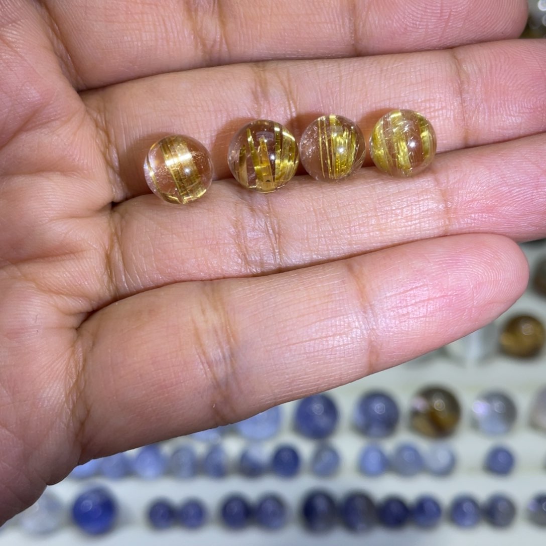 水晶裸石定制未镶嵌梨***呀