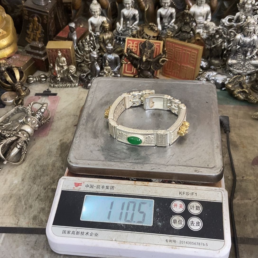 老杨黄铜摆件狼牙黄铜摆件