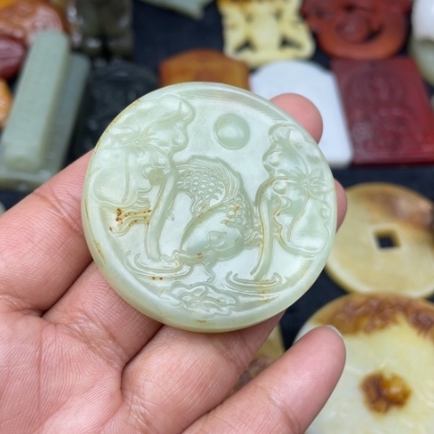 蛇纹石玉颈饰未镶嵌63