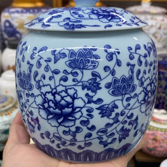 瓷片陶瓷茶叶罐密封罐