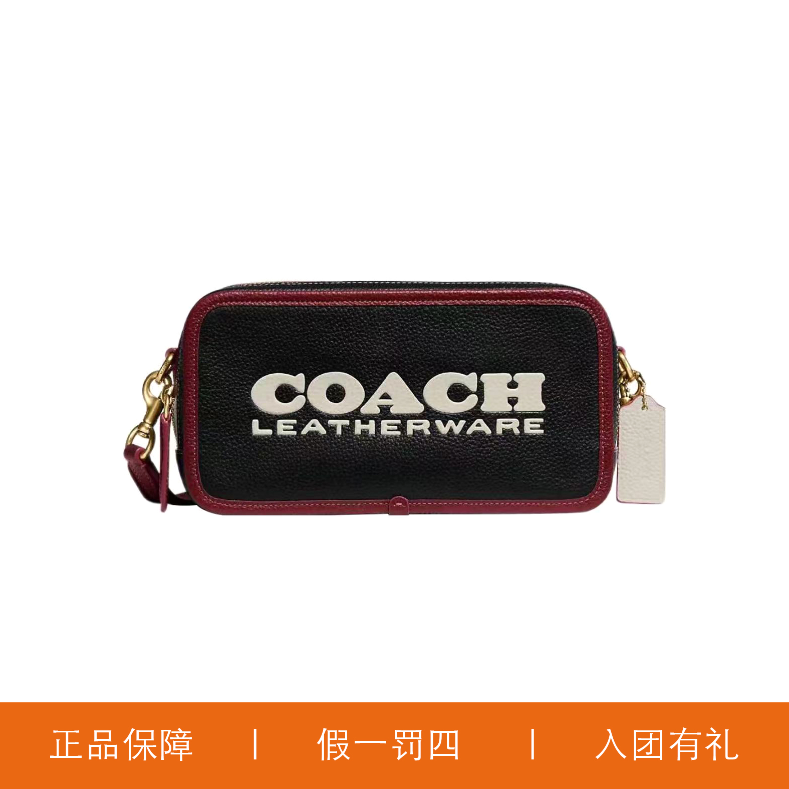 95新 COACH/蔻驰 蔻驰印花相机包/Y5207/23X12X7
