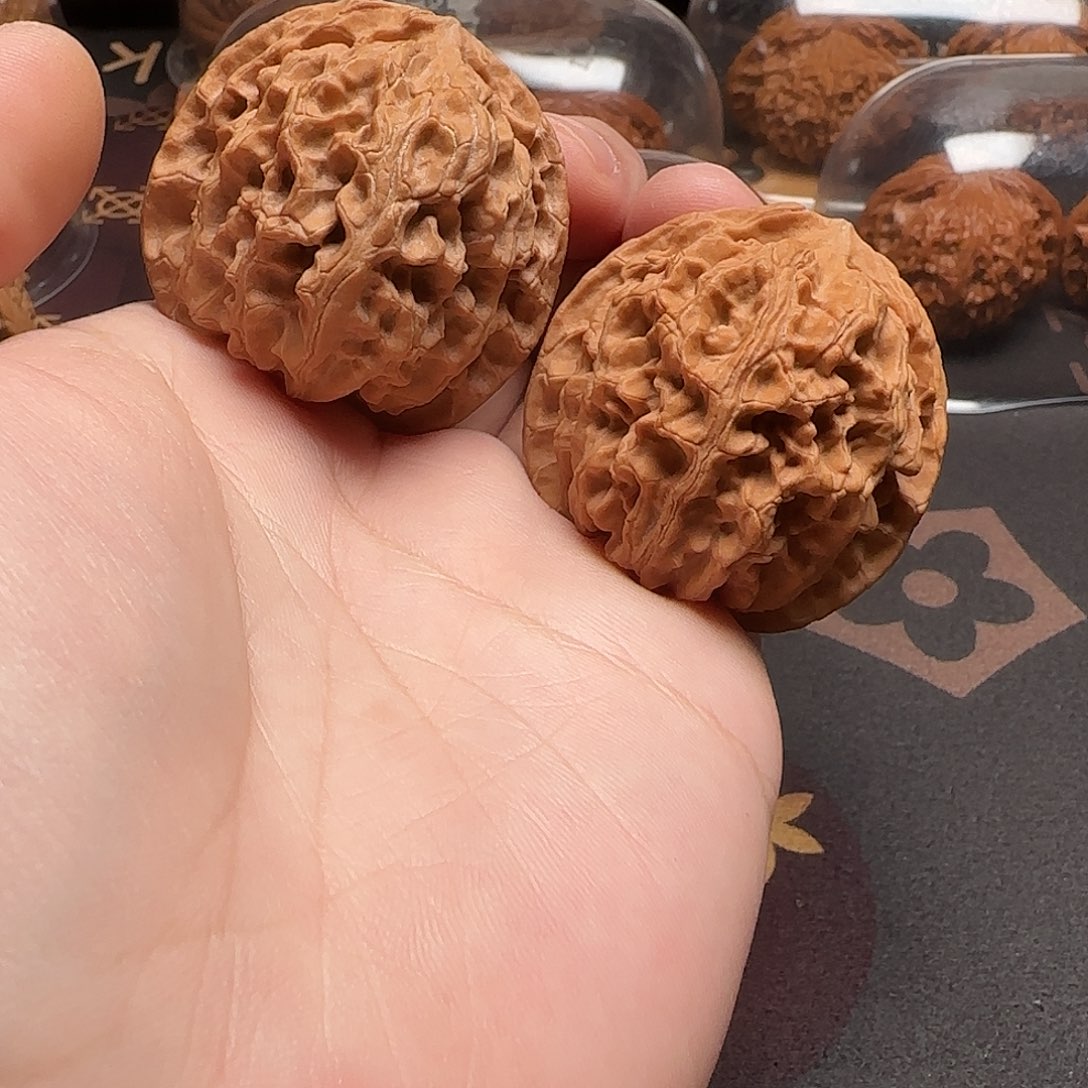 文玩核桃把件苹果园全品