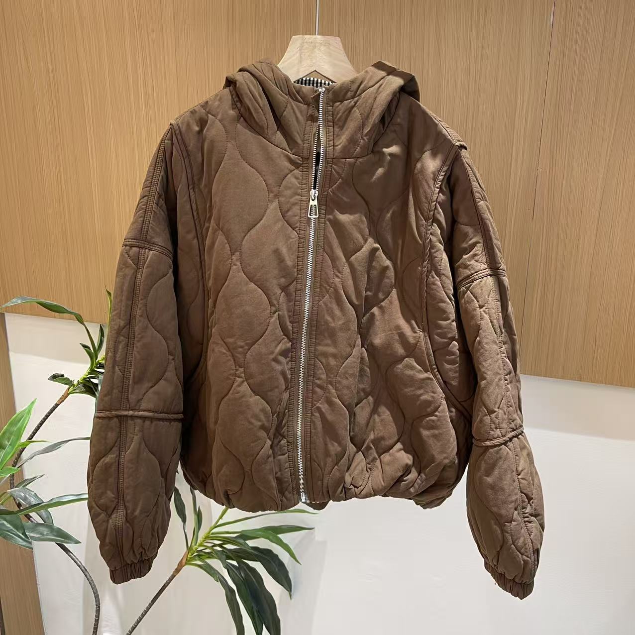 17569新款冬季加厚时尚百搭休闲减龄棉服