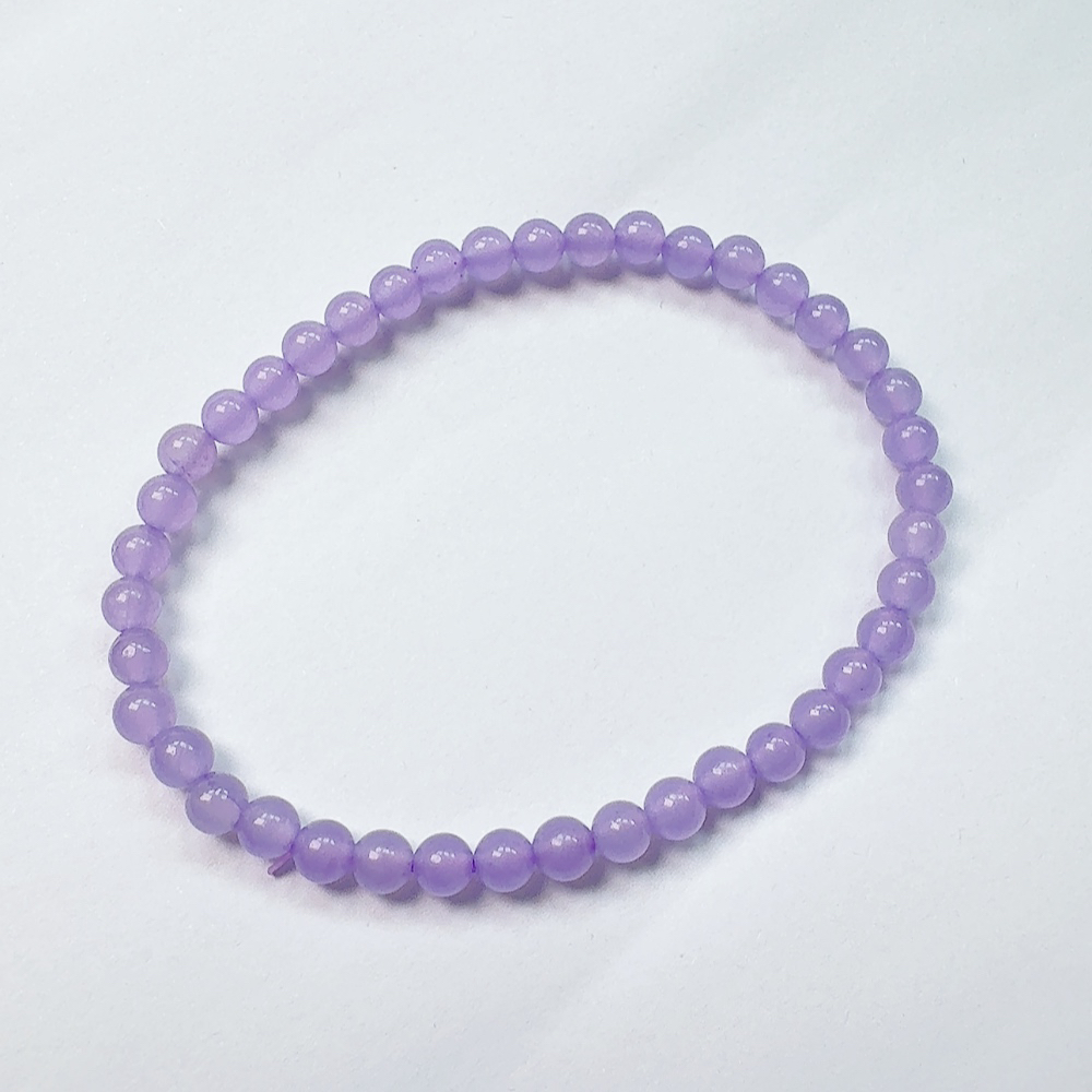 卡4mm左右 天然缅料A货 冰紫手串 多样性发一