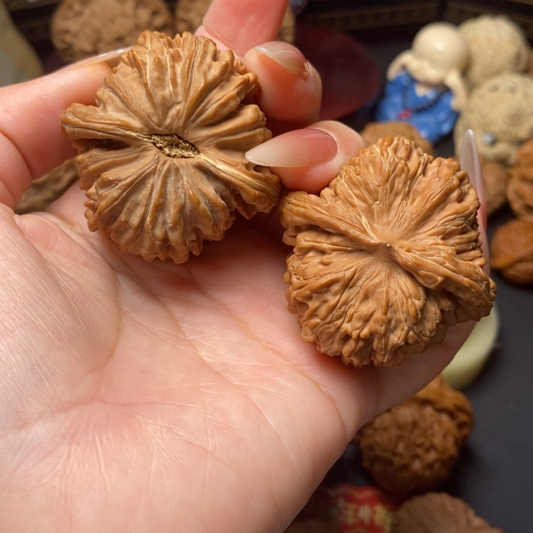 文玩核桃把件山地夹板楼44.5