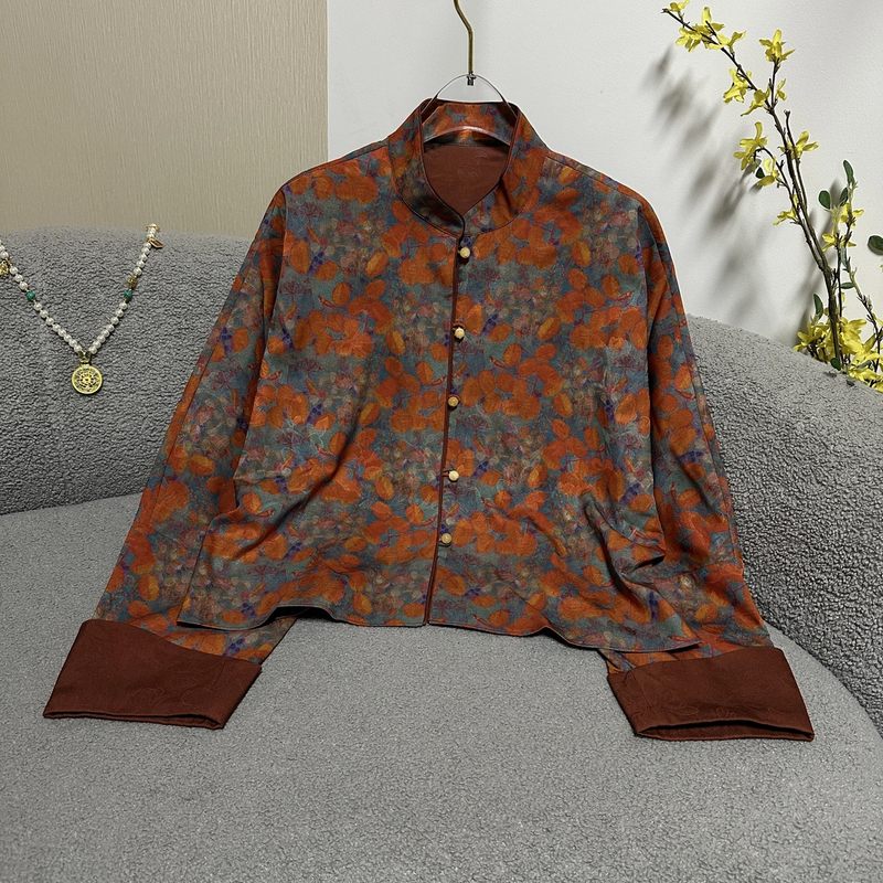 【SHANGLIU】新中式国风气质时尚休闲秋冬女装外套HF-870270（853）